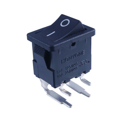 【供應4腳船型開關、21*15兩檔船型開關,MR6小家電用翹板開關DPST】價格,廠家,圖片,電工開關,惠州宏利源電器-